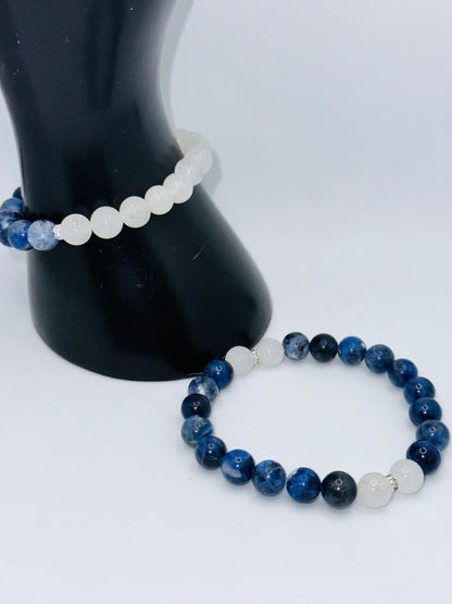 Sodalite and White Jade