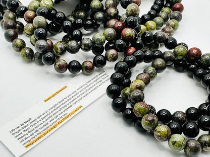 Dragon Blood Jasper and Black Onyx Set