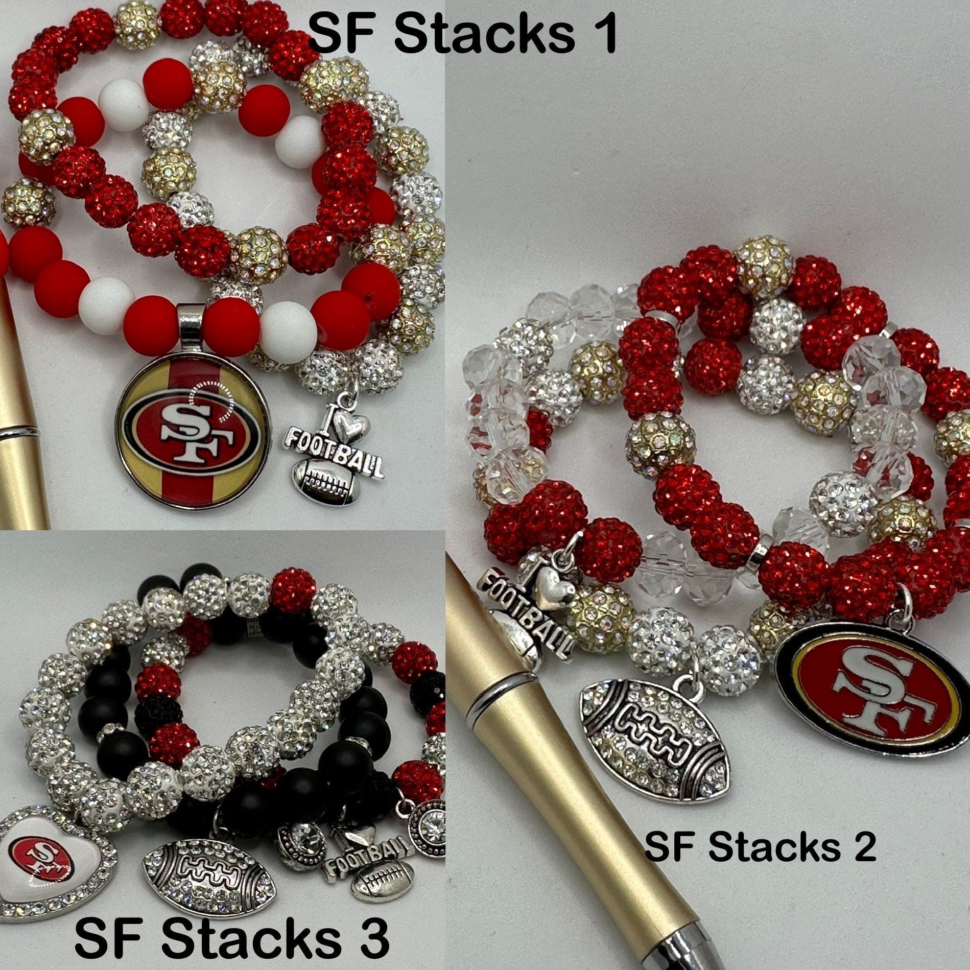 Super Bowl Glam: Football Team Bracelets for Die Hard Fans