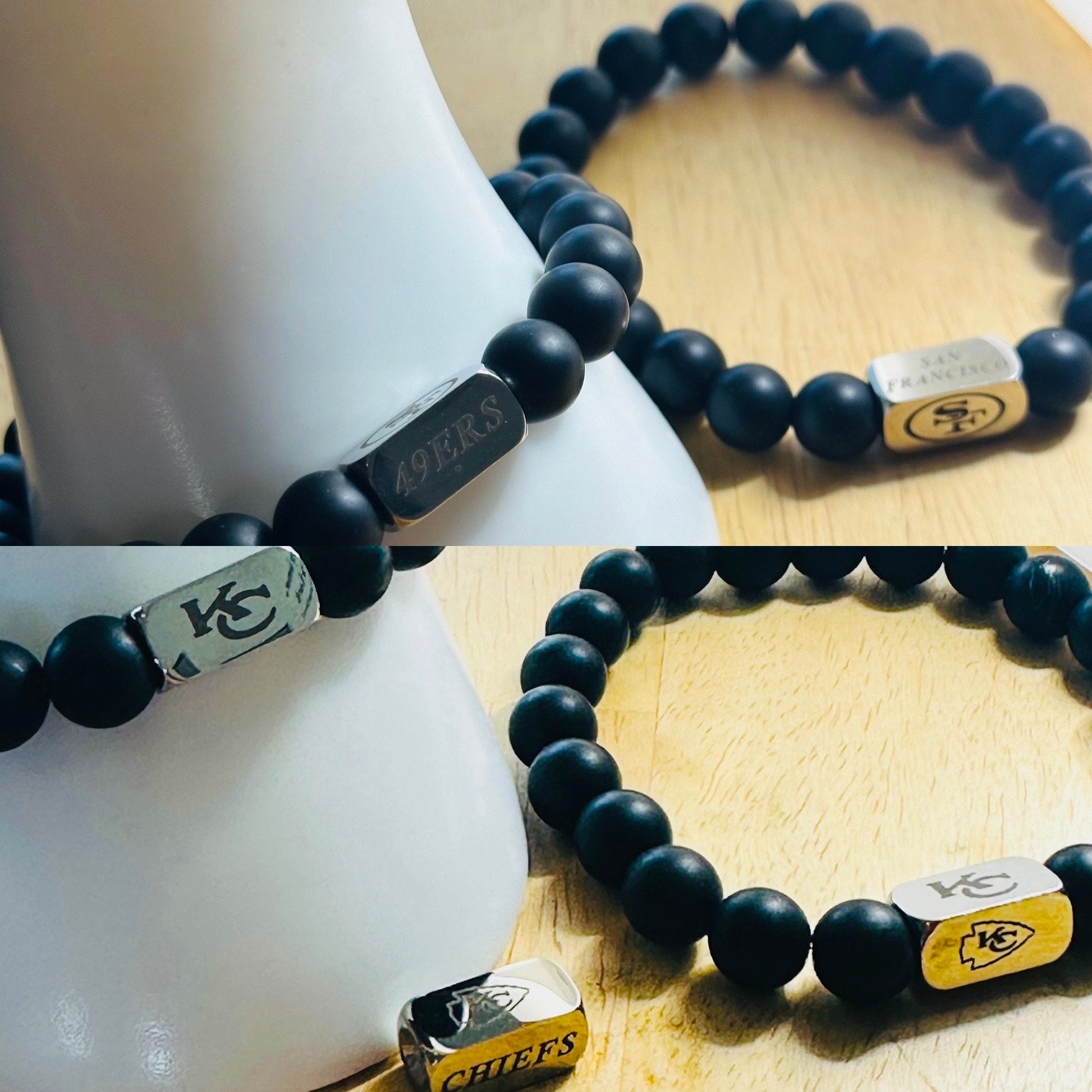 Super Bowl Glam: Football Team Bracelets for Die Hard Fans