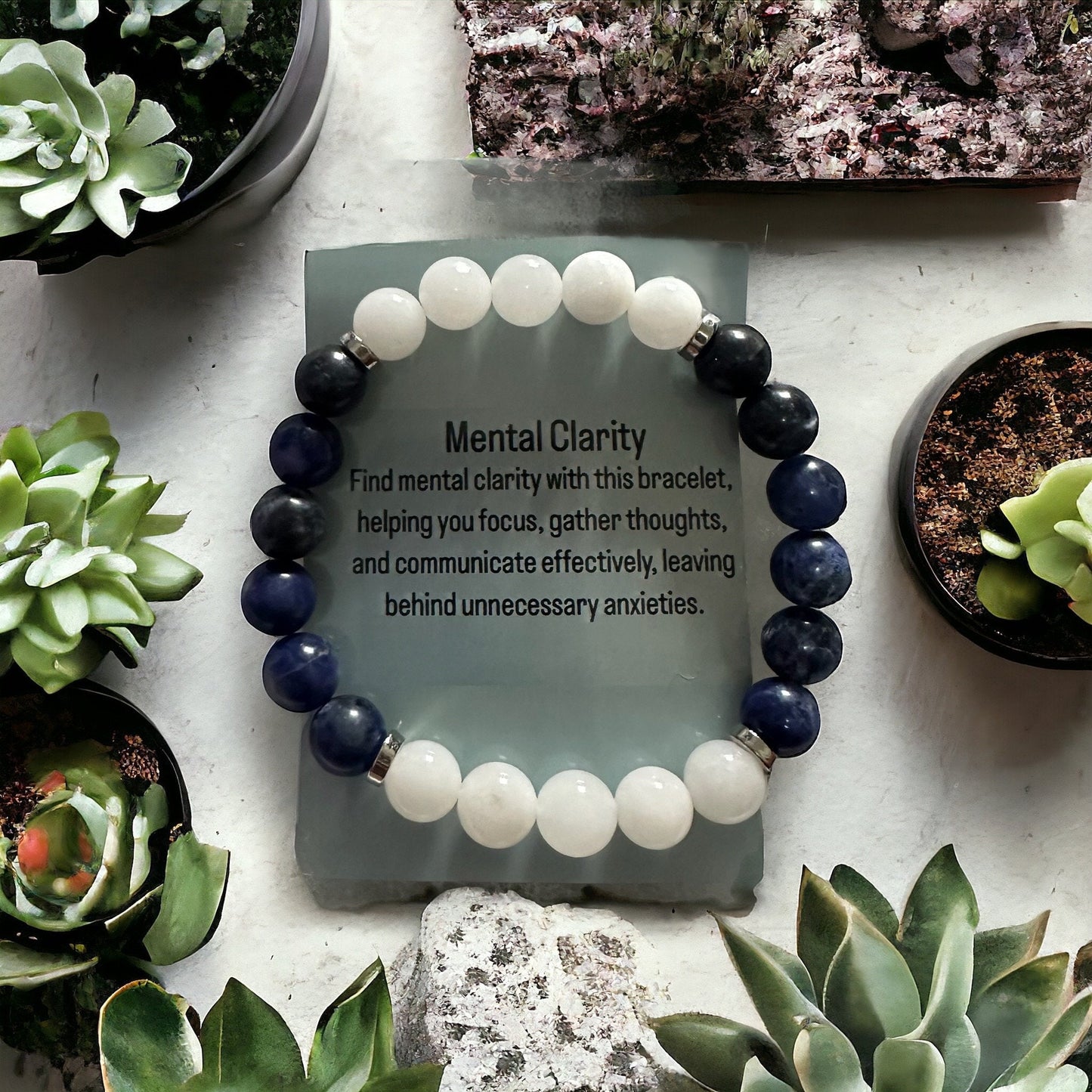 Sodalite and White Jade