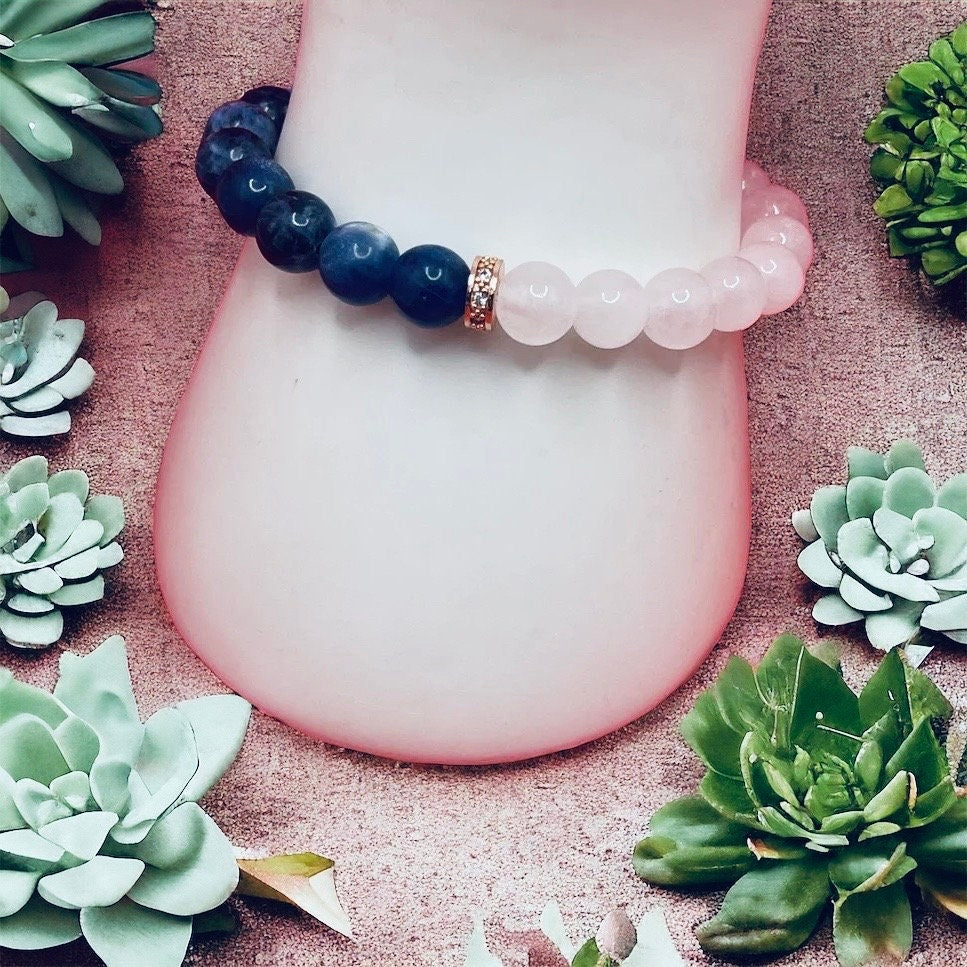 Sodalite and White Jade