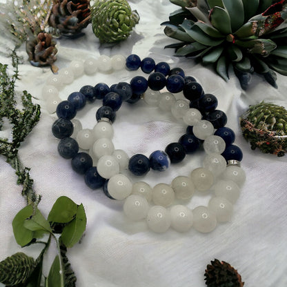 Sodalite and White Jade