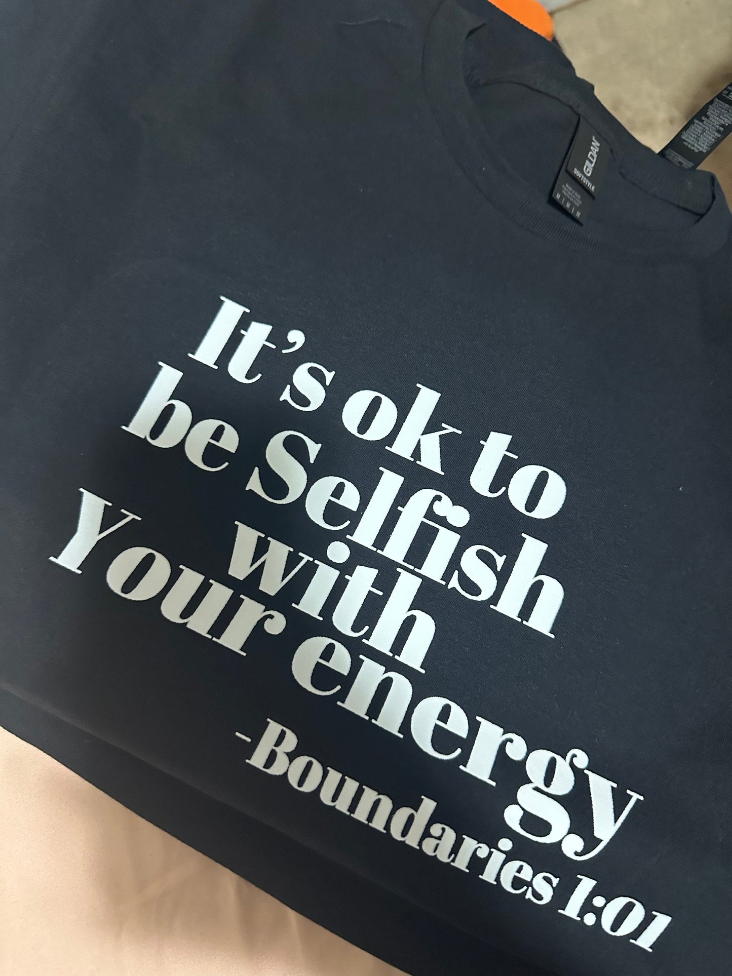 Signature Slogan Tee | I Design with Empowering Sayings | Spiritual Smudging Vibes