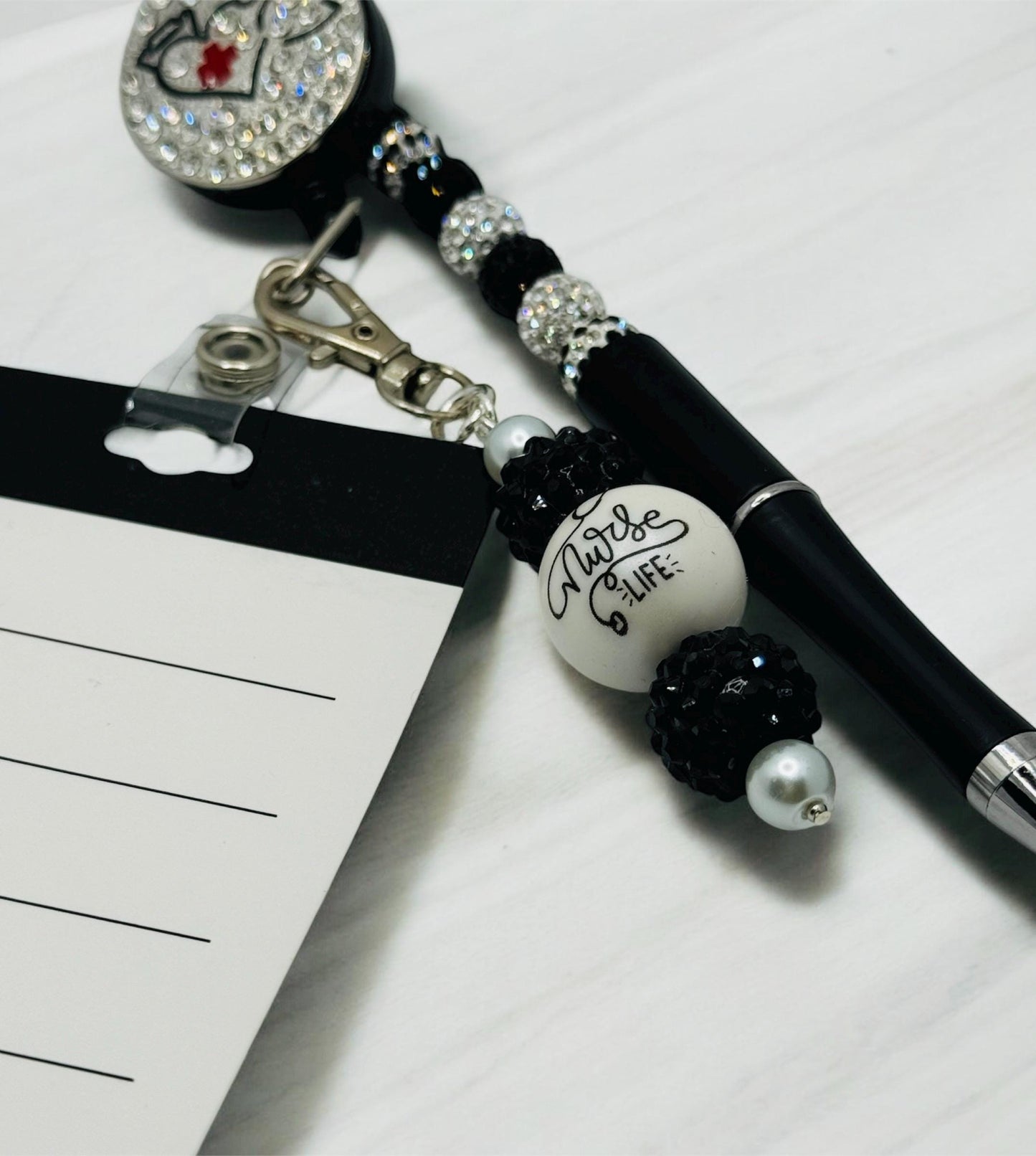 Nurse Life Beaded Pen & Badge Reel Set – Limited Edition!