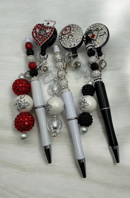 Nurse Life Beaded Pen & Badge Reel Set – Limited Edition!