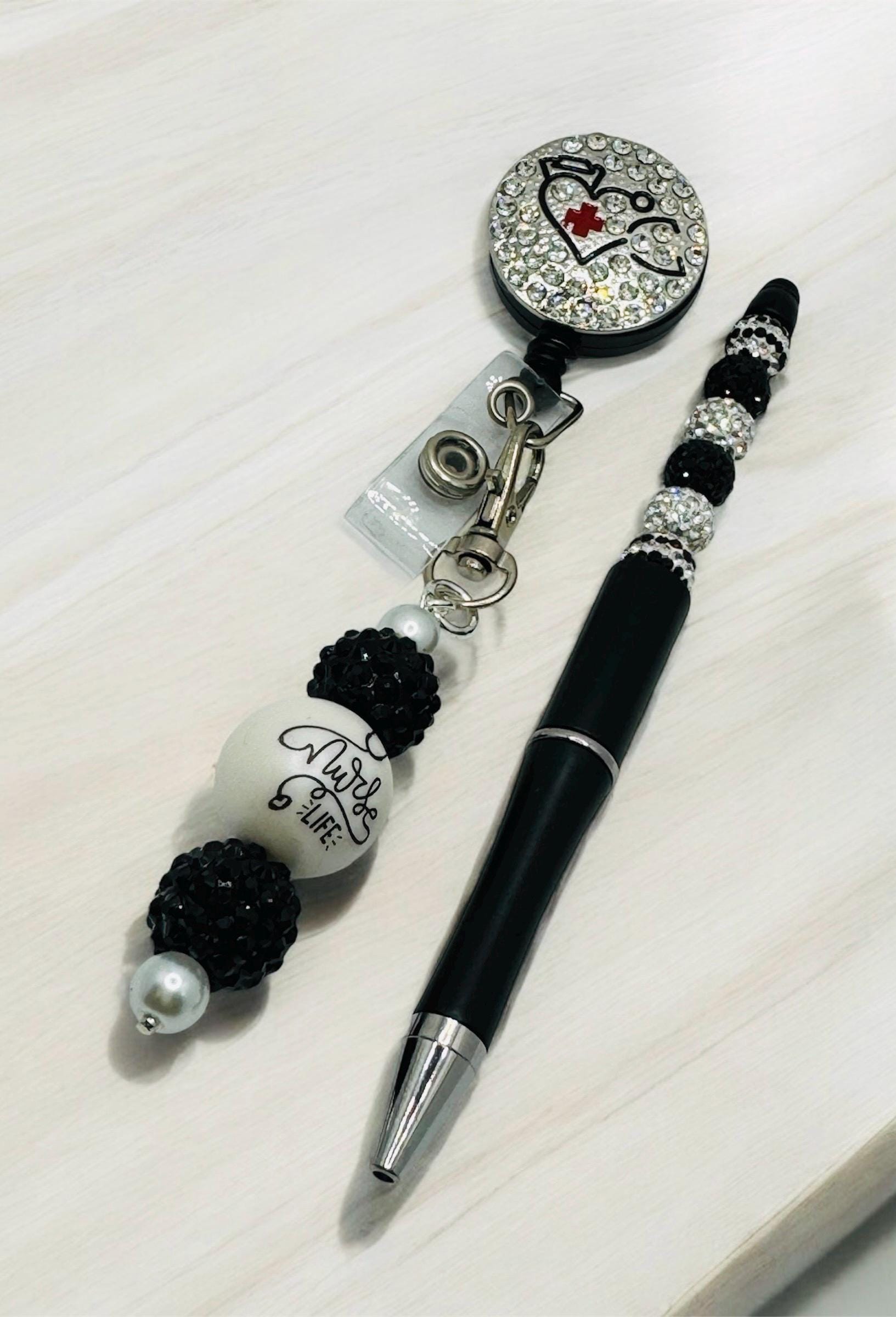 Nurse Life Beaded Pen & Badge Reel Set – Limited Edition!