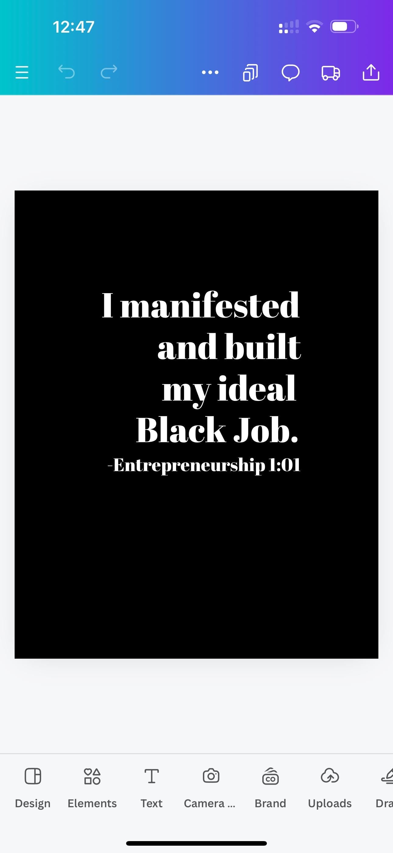 Black Jobs- Inspiring T-Shirt for Black Entrepreneurs