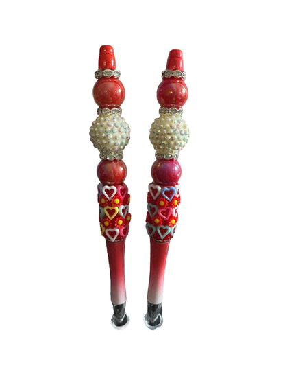 Valentine’s Day Beaded Rhinestone Pens – 5 Gorgeous Designs with 3 Ink Refills