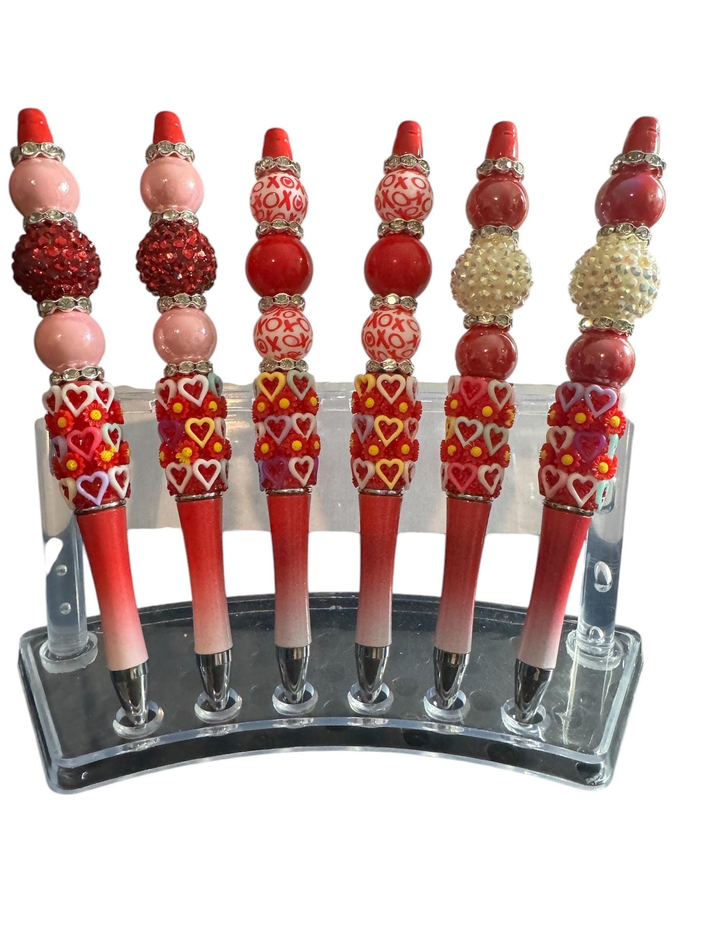 Valentine’s Day Beaded Rhinestone Pens – 5 Gorgeous Designs with 3 Ink Refills