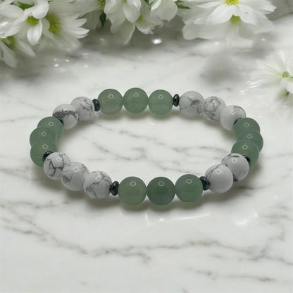 Green Aventurine and Howlite - Peace and Prosperity