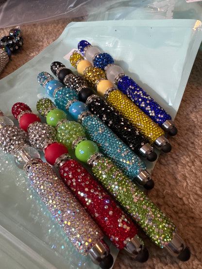 Blinged-Out 2-in-1 Stylus Pen – Sparkle & Functionality in One!