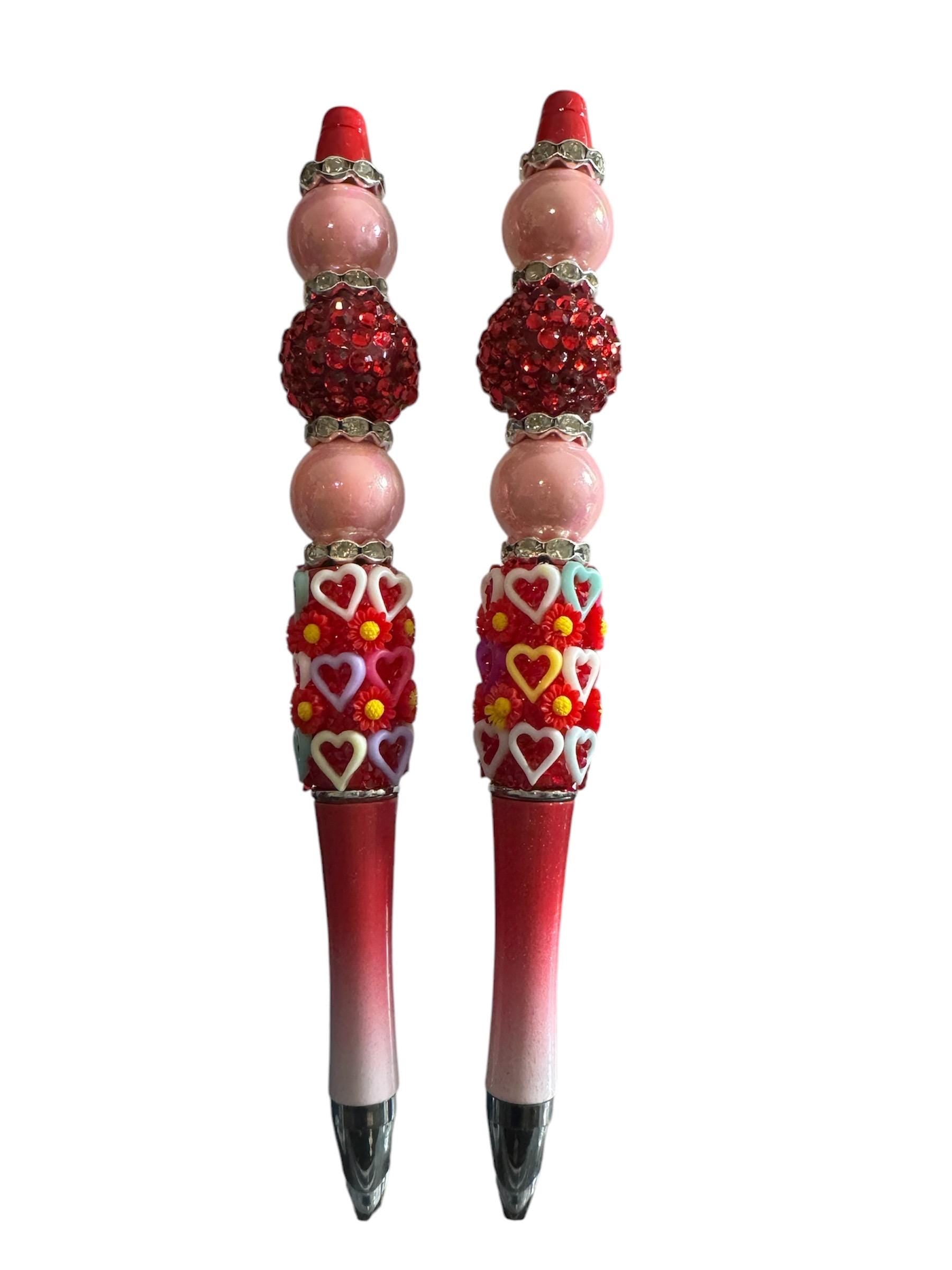 Valentine’s Day Beaded Rhinestone Pens – 5 Gorgeous Designs with 3 Ink Refills