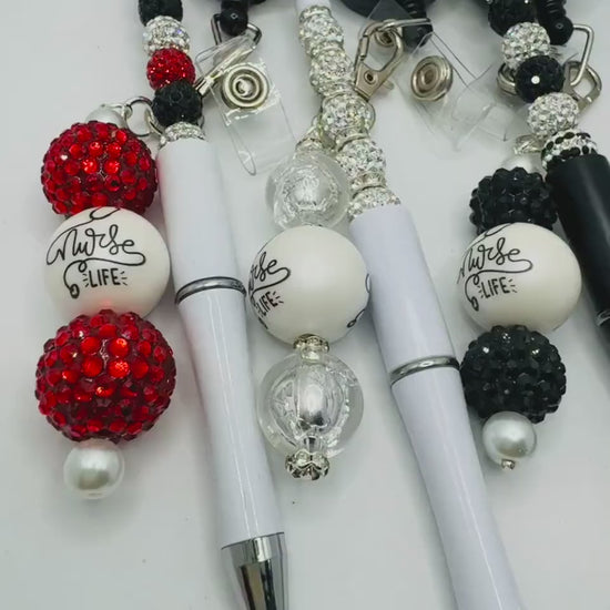 Nurse Life Beaded Pen & Badge Reel Set – Limited Edition!